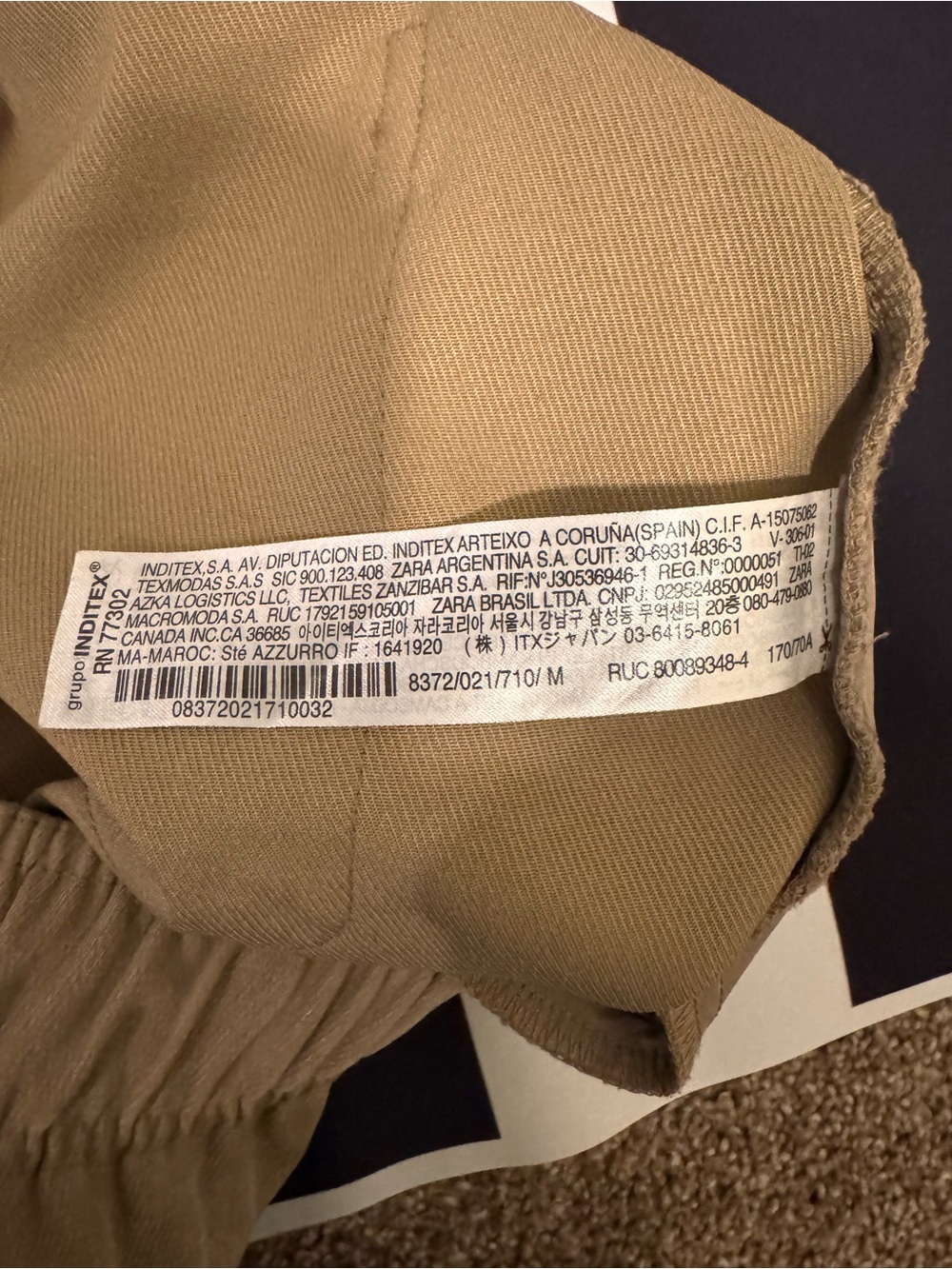 Zara Camel Joggers - Picture 6 of 6